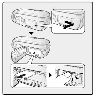SAMSUNG VP-MX20C - Ejecting a memory card - 1