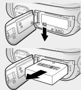 SAMSUNG VP-MX20C - Estrazione della batteria - 2