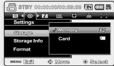 SAMSUNG VP-MX20CH - SPEICHERMEDIEN AUSWÄHLEN (NUR VP-MX20C/MX20CH) - 2