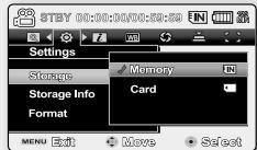 SAMSUNG VP-MX20CH - AZ ADATHORDOZ KIVÁLASZTÁS (CSAK VP-MX20C/MX20CH) - 2