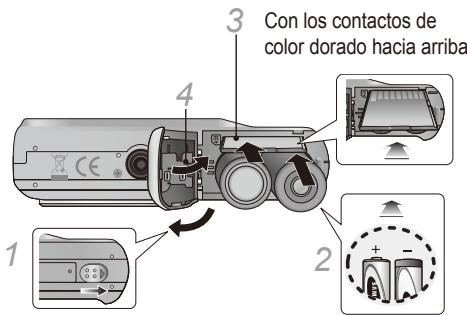 SAMSUNG ES19 - Insertar la bateria y la tarjeta de memoria - 1