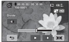 SAMSUNG HMX-20C - Comment diviser une vidéo - 2