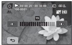 SAMSUNG HMX-20C - Réglage du volume - 5
