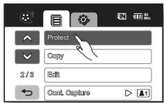 SAMSUNG HMX-20C - PROTECTION CONTRE LA SUPPRESSION ACCIDENTELLE - 2