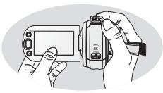 SAMSUNG HMX-20C - Poignée pivotante pour les prises libres - 1