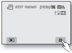 SAMSUNG HMX-20C - Pour utiliser la touche Q.MENU : - 2