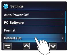 SAMSUNG HMX-E10OP - Default set (réglage défaut) - 1
