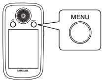 SAMSUNG HMX-E10OP - Utilisation de l'onglet de MENU en mode enregistrement - 1
