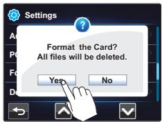 SAMSUNG HMX-E10OP - Format (formatage) - 2