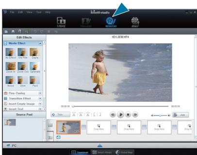SAMSUNG HMX-E10OP - Étape 4. édition de videos (ou de photos) - 1