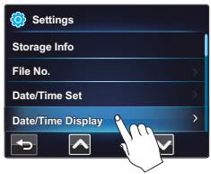 SAMSUNG HMX-E10OP - Éléments de sous-menu - 4