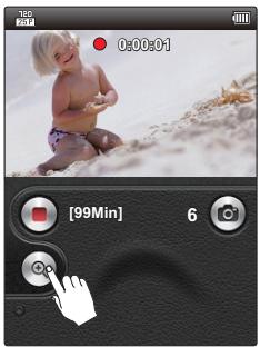 SAMSUNG HMX-E10OP - Pour effectuer un zoom arrière - 2