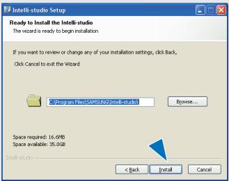 SAMSUNG HMX-E10OP - Installation de l'application Intelli-Studio sur l'ordinateur windows - 3