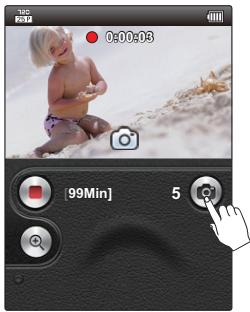SAMSUNG HMX-E10OP - Capture de PHOTOS en mode enregistrement VIDEO (DOUBLE enregistrement) - 2