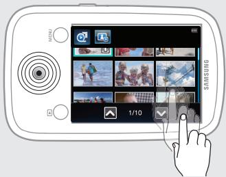 SAMSUNG HMX-E10OP - Utilisation de l'écran tactile - 3