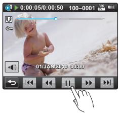 SAMSUNG HMX-E10OP - Lecture / pause (▶/II) - 1