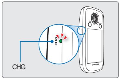 SAMSUNG HMX-E10OP - Témoin de charge (CHG) - 1