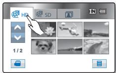 SAMSUNG HMX-H104BP - PRISE D'IMAGES FIGEES PENDANT LA LECTURE DES IMAGES VIDEO - 3