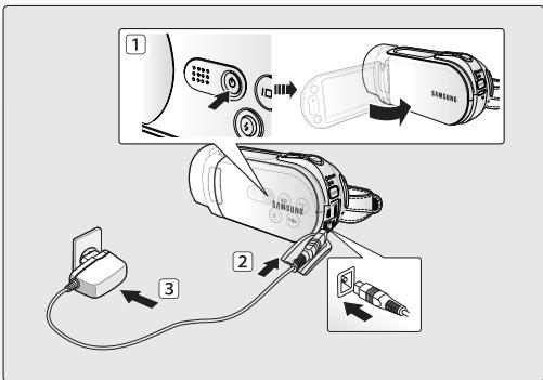 SAMSUNG HMX-H104BP - Témoin de charge - 1