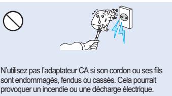 SAMSUNG HMX-H104BP - AVERTISSEMENT - 20