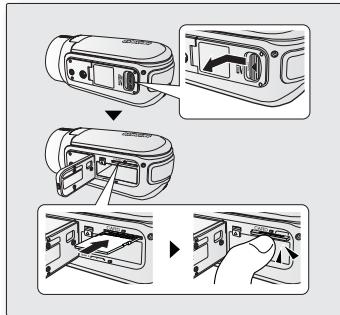 SAMSUNG HMX-H104BP - Ejection de la carte mémoire - 1
