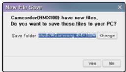 SAMSUNG HMX-H104BP - Étape 1. Raccordement du cable USB - 2