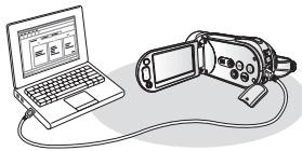 SAMSUNG HMX-H104BP - Raccordement à un ordinateur - 1