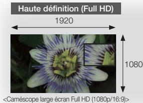 Haute définition (Full HD) 1920 1080