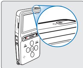 SAMSUNG HMX-U15WP - Mise sous tension et réglage de la date et de l'heure - 1