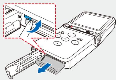SAMSUNG HMX-U15WP - Utilisation du bloc batterie - 2