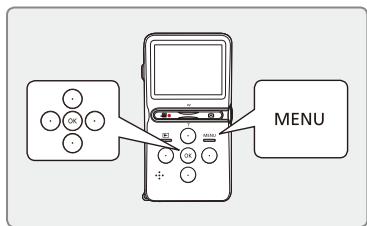 SAMSUNG HMX-U15WP - Sélection de la langue - 1