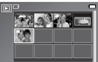 SAMSUNG I70 - Vignette ( ) / Touche agrandissement ( Q ) / Touche volume ( - 5