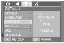 SAMSUNG I70 - -Sous-menu LANGUE - 2