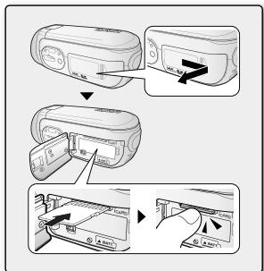 SAMSUNG SC-MX20B - Ejecting a memory card - 1