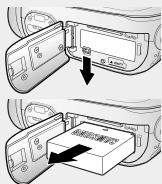 SAMSUNG SC-MX20B - Ejection du bloc-piles - 2