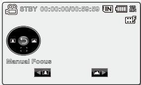 STBY 00:00:00/00:59:59 Manual Focus