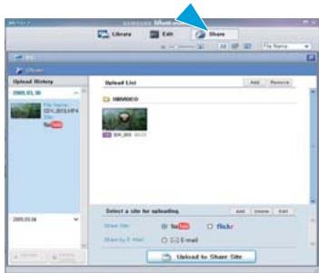 SAMSUNG SMX-C10LN BLUE - Étape 5. partage en ligne des images video/photo - 2