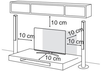 LG 55SJ850V, 65SJ850V - Montagem numa parede - 1