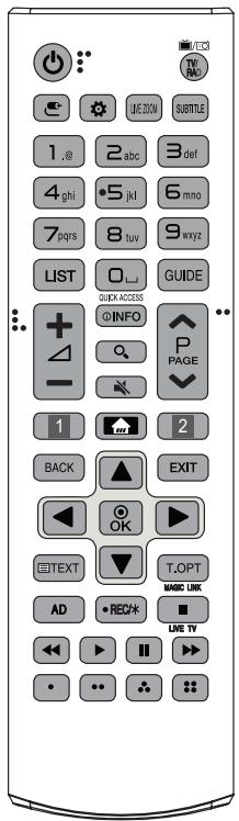LG 55SJ850V, 65SJ850V - Fernbedienung - 1