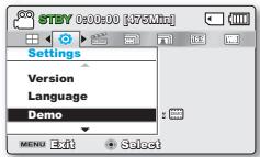 SAMSUNG SMX-F40SP - réglage système - 1