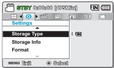 SAMSUNG SMX-F40SP - réglage système - 1