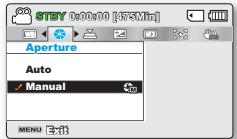 SAMSUNG SMX-F40SP - Utilisation du bouton MENU - 2