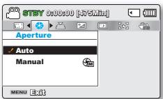 SAMSUNG SMX-F40SP - Utilisation du bouton MENU - 1