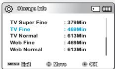 SAMSUNG SMX-F40SP - Storage Info (Info mémoire) - 3