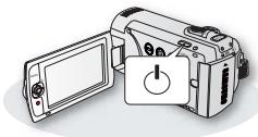 SAMSUNG SMX-F40SP - fonctionnement de base du caméscope RÉGLAGE INITIAL DU FUSEAU HORAIRE ET DE LA DATE ET L'HEURE - 1