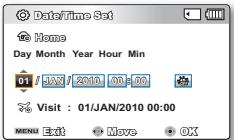 SAMSUNG SMX-F40SP - Date/Time Set (Réglage Date/Heure) - 3
