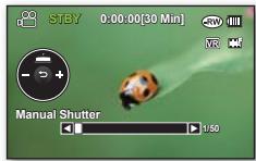 SAMSUNG VP-DX205 - Réglage manuel de la vitesse de l'obturateur - 1