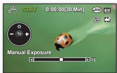 SAMSUNG VP-DX205 - Réglage manuel de la durée d'exposition : - 1