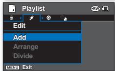 SAMSUNG VP-DX205 - Création d'une liste de lecture - 4
