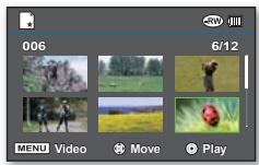SAMSUNG VP-DX205 - Classement de l'ordre des images video au sein d'une liste de lecture - 1